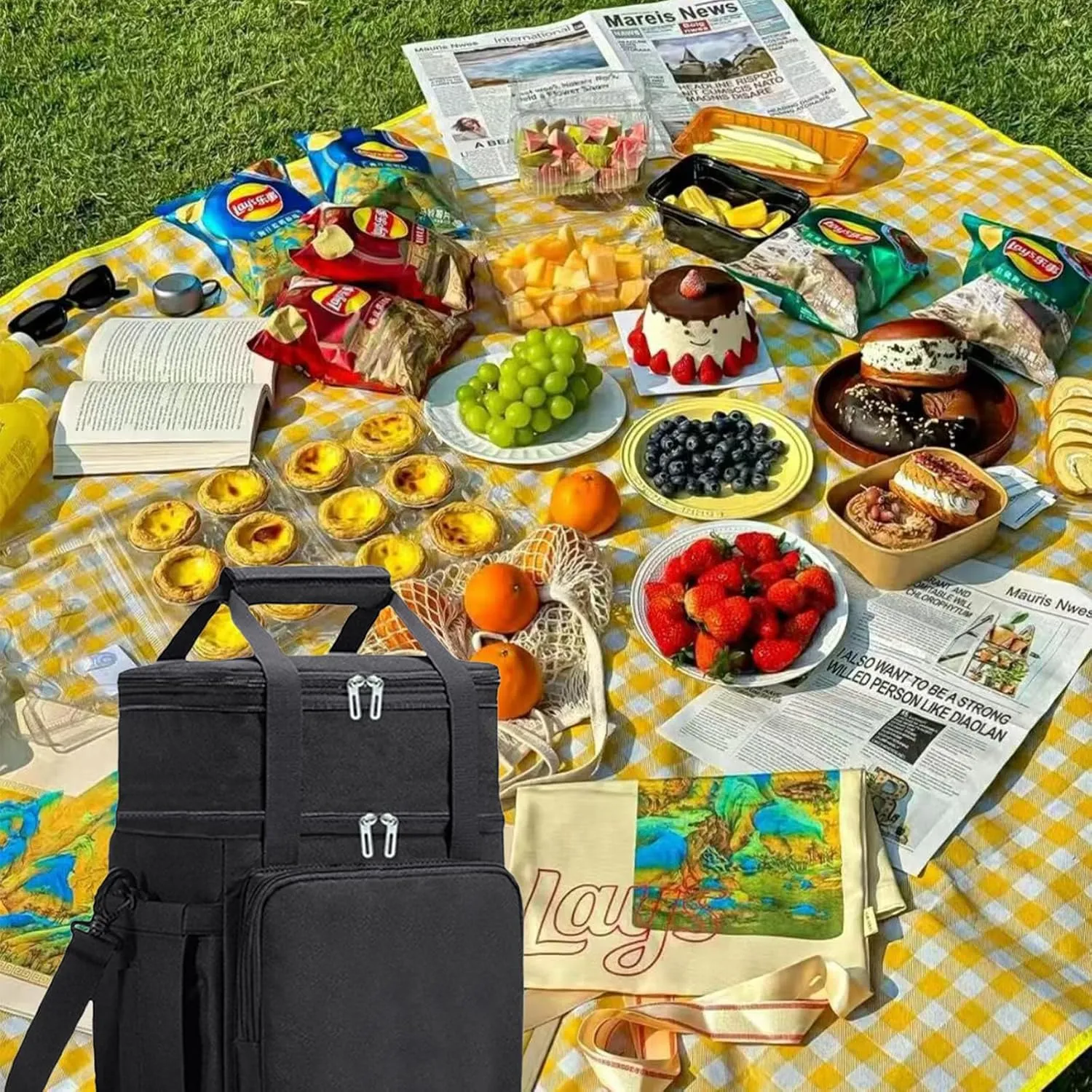Car Camping Coolers for Rover 25/Rover 200/Rover 400/Rover 45/Rover 600/Rover 2800, Leak Proof Cooler, Portable Lightweight Ice Chest Box, Compartments Waterproof Insulated Bag