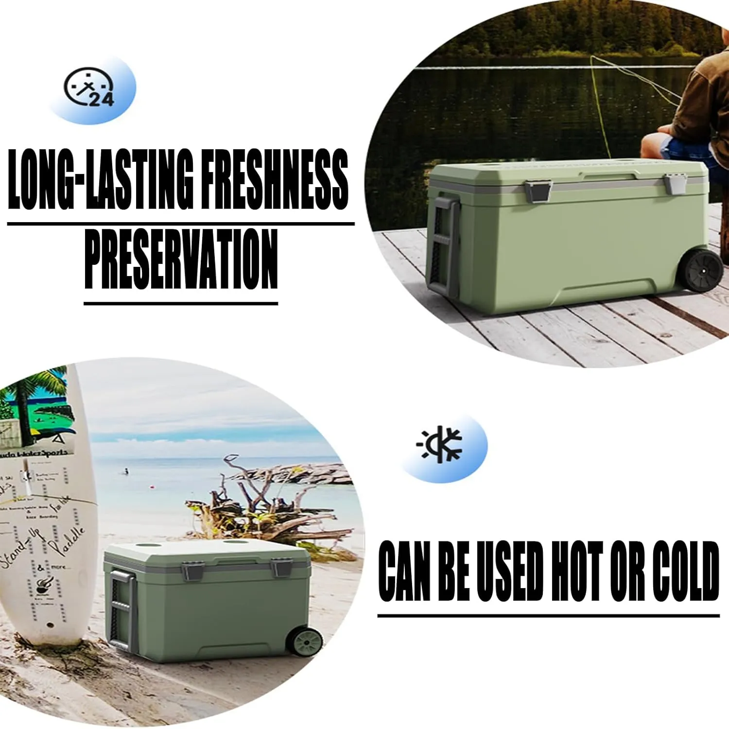 Car Camping Coolers for XPENG G3/XPENG G6/XPENG G9/XPENG P5/XPENG P7/XPENG P9, Waterproof Portable Cooler, Leak Proof Picnic Insulated Bag, Ultra-Light Premium Ice Chest Box,C-Blue-70L