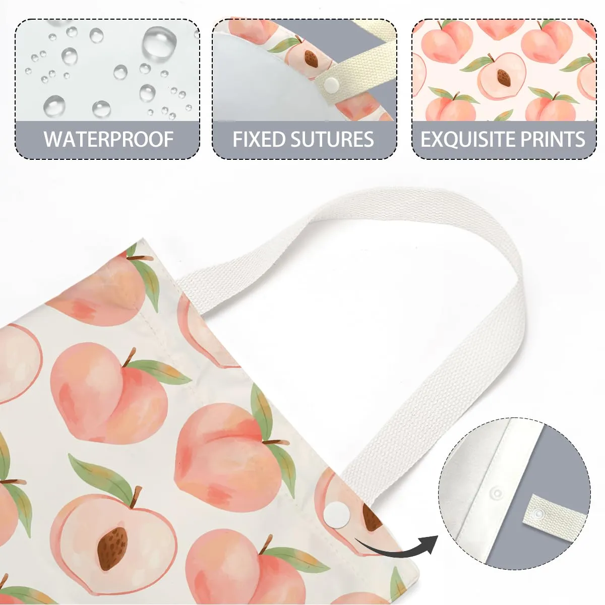 Car Trash Bag Hanging, Waterproof, Seat Organizer, Car Trash Can Bin for Vehicle, Lemon Decor Strawberry Peach Orange Pineapple