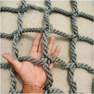 Cargo Net for Kids Climbing Netting Outdoor Playground Rock Structures Swing Sets Climb Safety Net Rope Ladder Netting Cargo Climbing Net Hammock Safety Net Dia 6mm (Size : 2X5m/6.6X13.4ft)