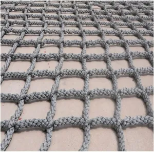 Cargo Net for Kids Climbing,Rope Netting Climbing Net Playground Kids Outdoor Climb Safety Netting Child Rock Ladder Wall Frame Protective Net,24.6 * 31.2ft