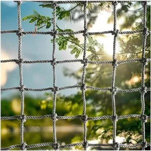 Cargo Net,Heavy Duty Climbing Net Playground Net,Rope Ladder Afety Protection Net for Indoor & Outdoor,Treehouse,Gyms(Size:5x5m/16.4x16.4ft)