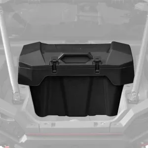Cargo Storage Box for Polaris RZR XP 4 1000 2024, Forward Cargo Storage Bin 82 QT Polypropylene for Polaris RZR XP 1000 2024 Accessories Waterproof, Replace OEM #2889611 Black
