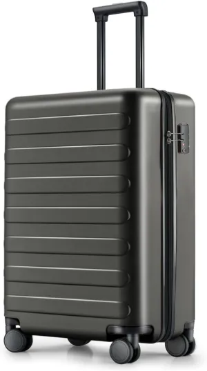 Carry On Luggage 22x14x9 Airline Approved, 20 Inch Luggage with Smooth Spinner Wheels, Lightweight, Hard Shell PC Suitcase Carry-On, Travel Luggage, TSA Approved (Black, Rhine Basic)