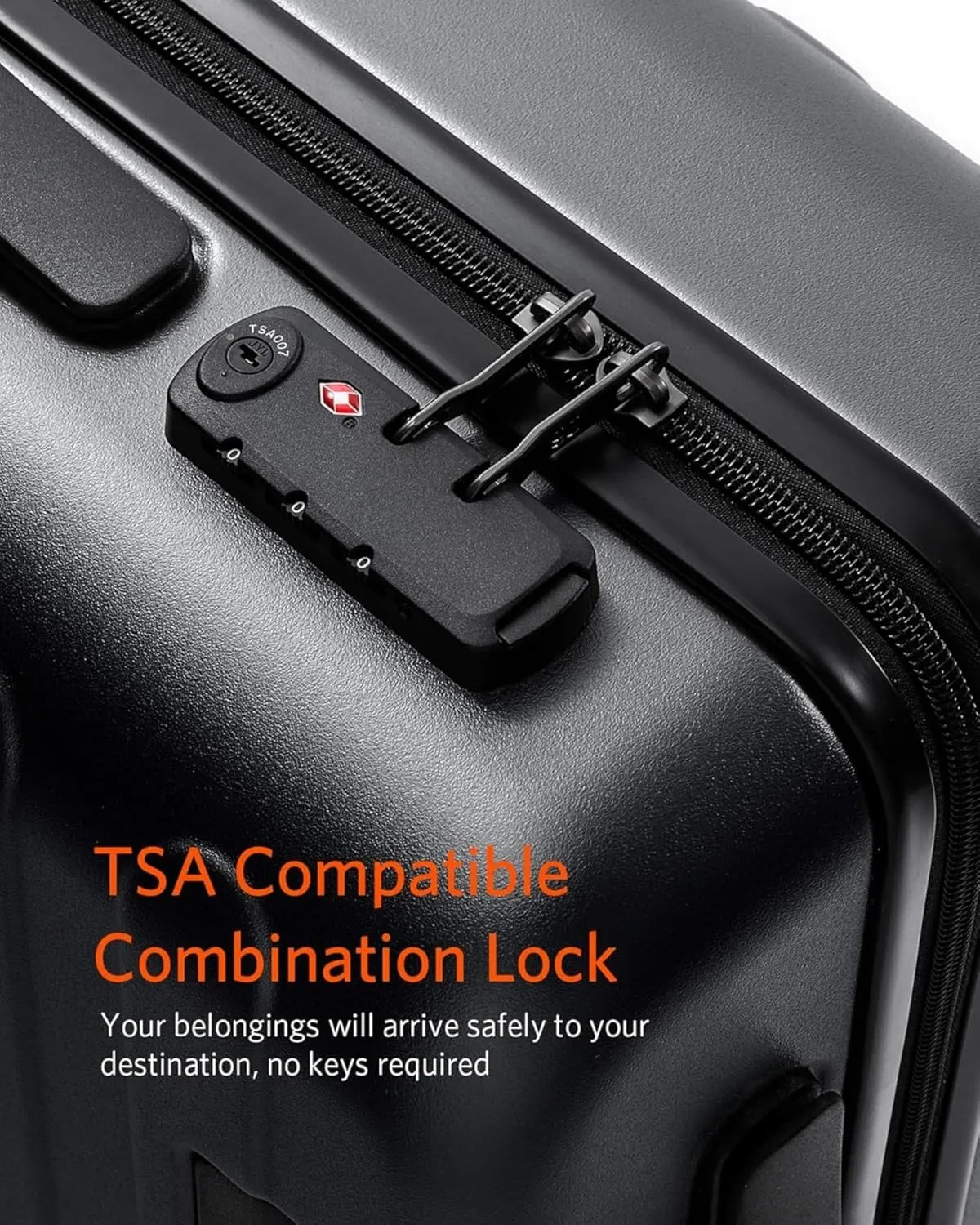 Carry On Luggage 22x14x9 Airline Approved, 20 Inch Luggage with Smooth Spinner Wheels, Lightweight, Hard Shell PC Suitcase Carry-On, Travel Luggage, TSA Approved (Black, Rhine Basic)