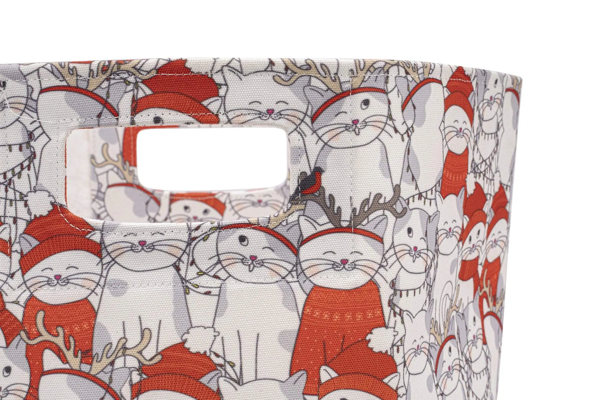 Cat Canvas Storage Bin