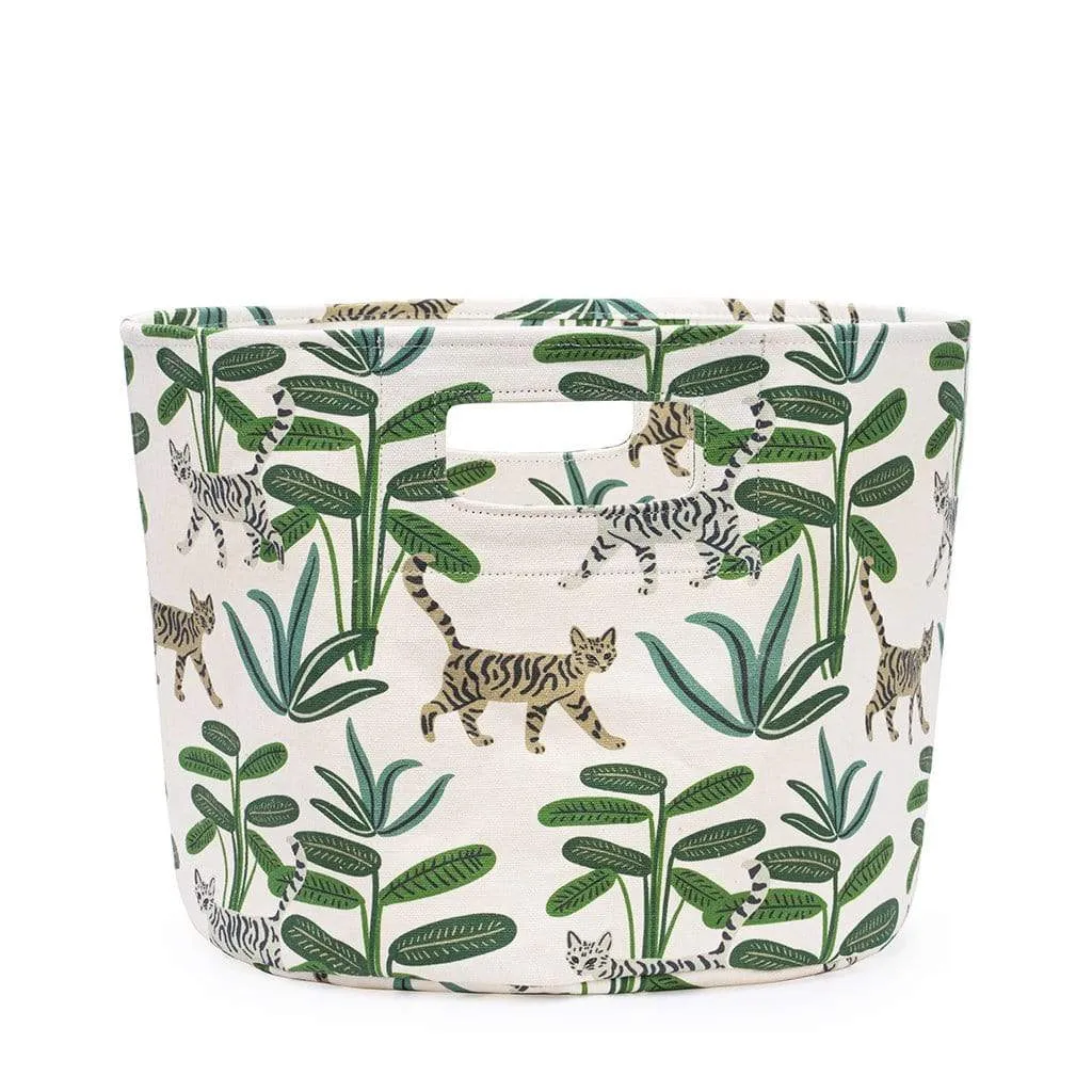 Cat Canvas Storage Bin