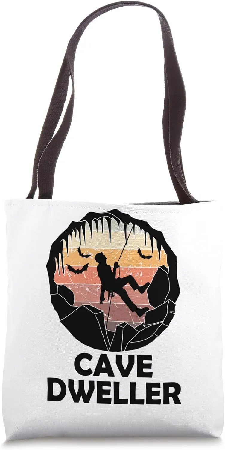 Cave Dweller Funny Caving - Caver Speleology Spelunking Tote Bag