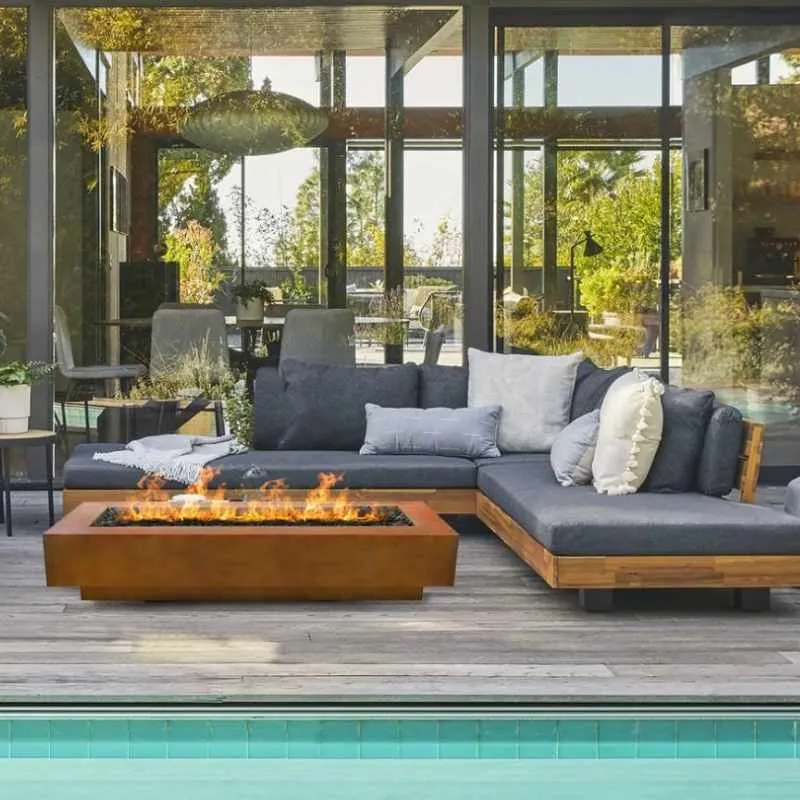 Cedar Park Fire Pit - Corten Steel | 84"