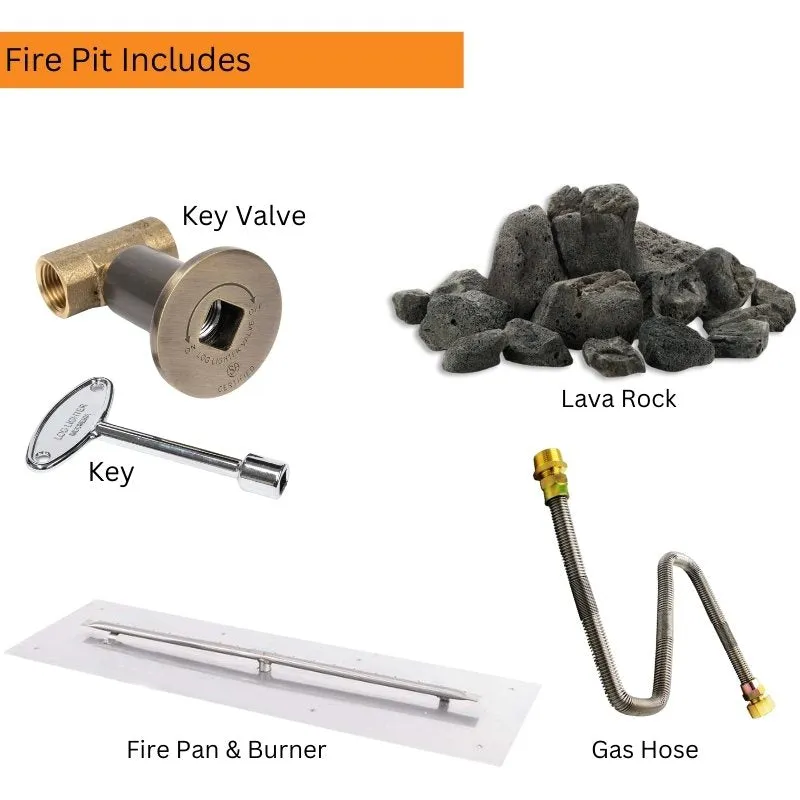 Cedar Park Fire Pit - Powder Coated Metal | 96"