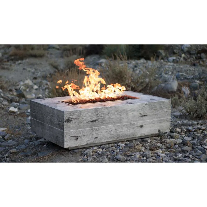 Cedar Park Fire Pit - Wood Grain Concrete | 60"