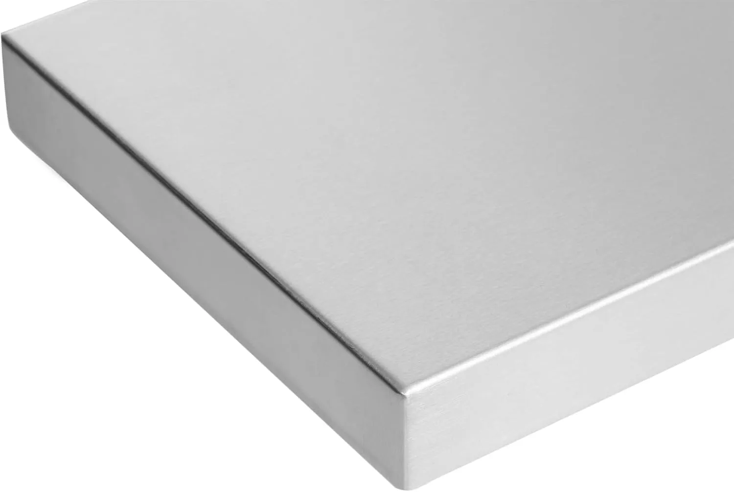 Celestial Fire Pit Cover for 30”x6” Linear Burner Pan (33" x 9" Actual Size), Commercial Grade, Stainless Steel, Reinforced Wrapped Edge