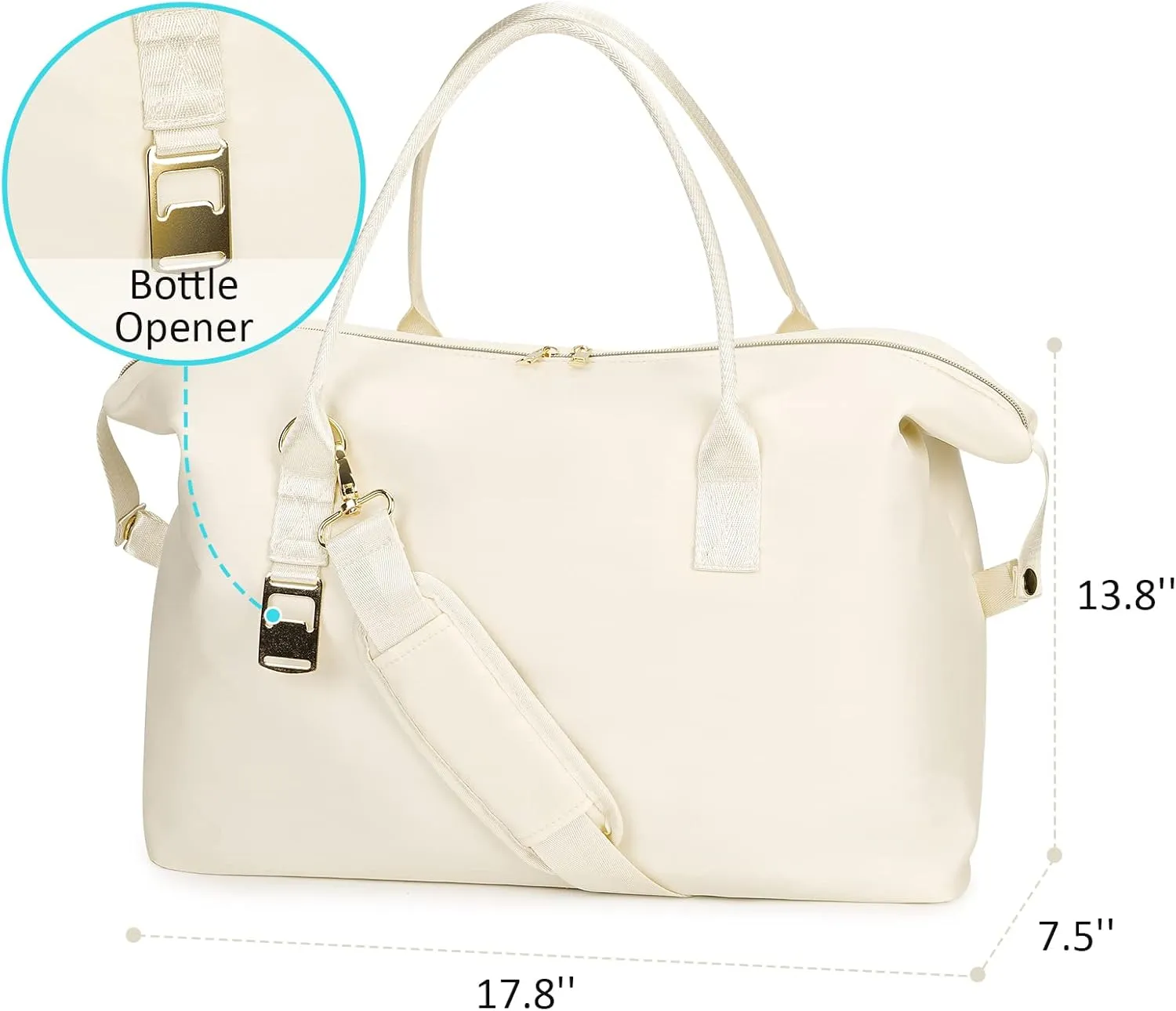 Ceneda Large Cooler Bag 40 Can Insulated Soft Cooler Leakproof Cooler Tote Bag Beach Travel Camping Lunch Bag for Women and Men