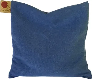 Cherry Ice Hot/Cold Therapy Square Pillow Blue Denim in Freezer Bag, Hot Cherry Pit for First Aid, Joint Relief, Hot Flashes, Reduces Inflammation/Body Temp, Freezable-Microwavable-Washable FSA/FHA