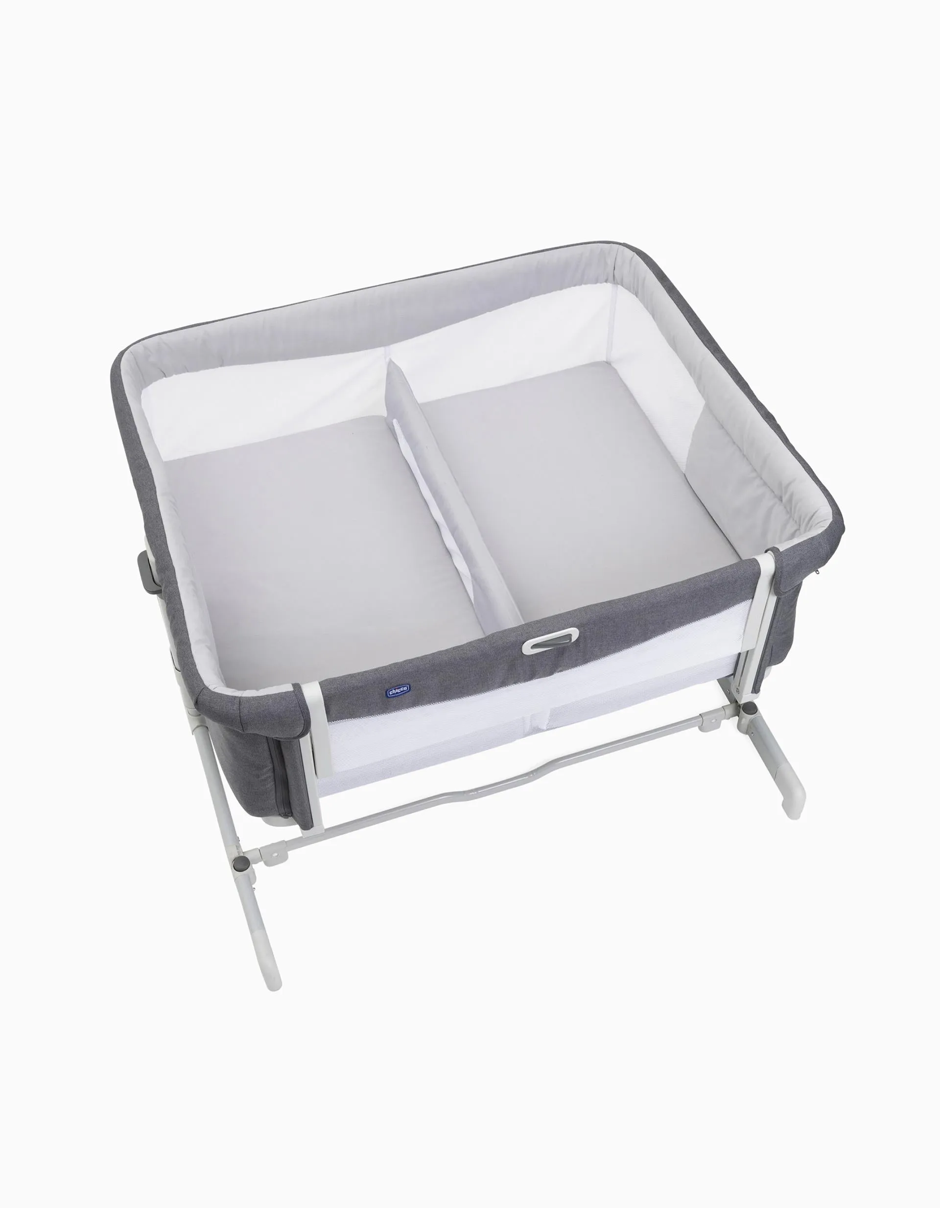 Chicco Next 2 Me Twins Magnet Grey Cot