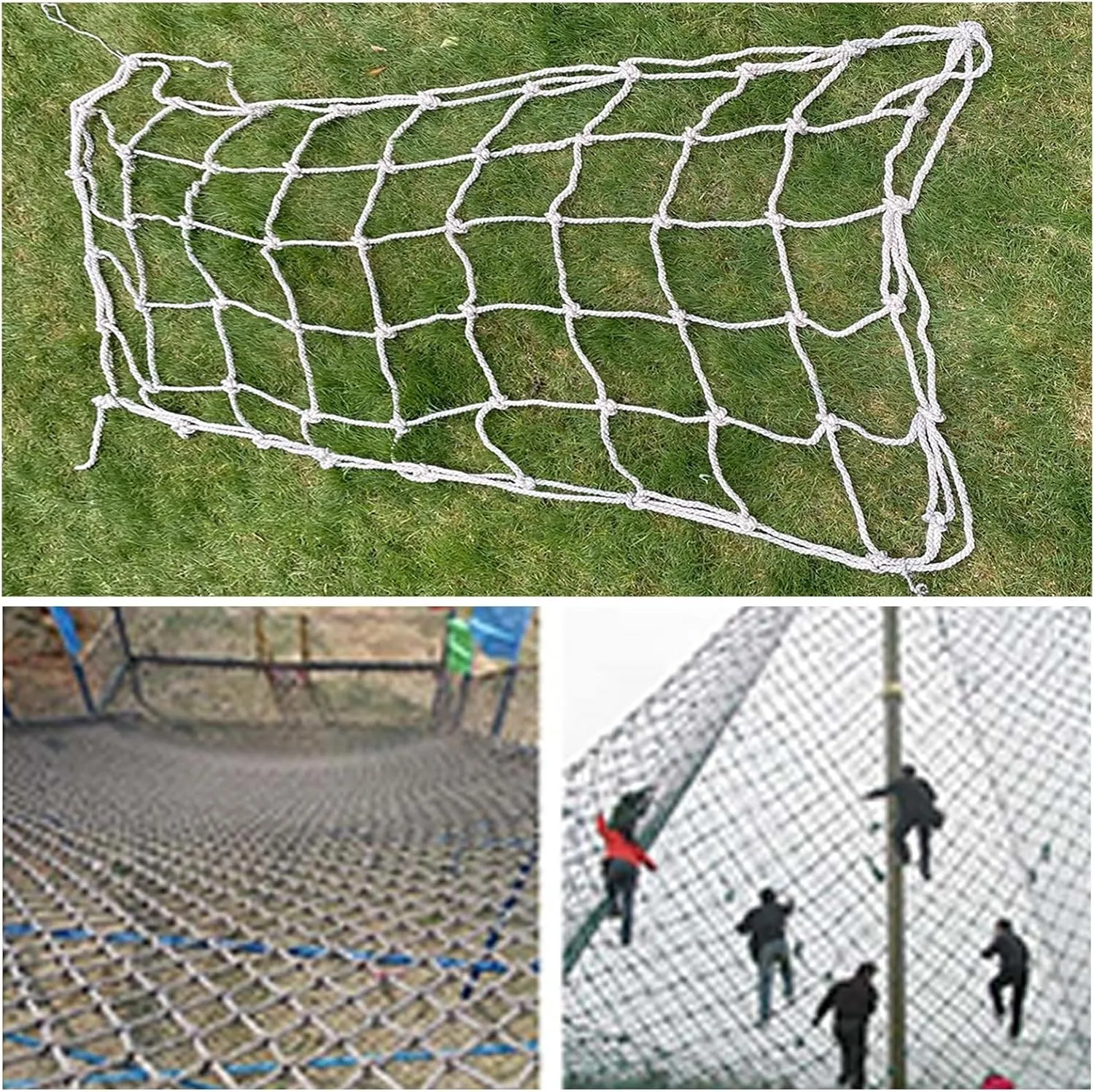 Child Adults Playground Climbing Netting Cargo Climbing Net Outdoor Treehouse Truck Trailer Nets Heavy Duty Swings Net Safety Net,255.91 * 374.02 inch