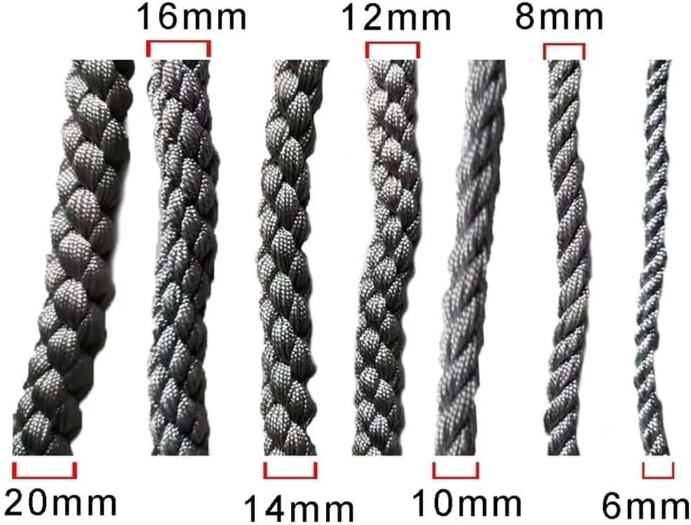 Child Safety Net Cargo Climbing Net Dia 8mm Outdoor Net Hammock Swing Safety Climbing Frame Climb Rope Netting Climbing Net (Color : 10mm-10cm, Size : 1X3m/3.3X9.8ft)