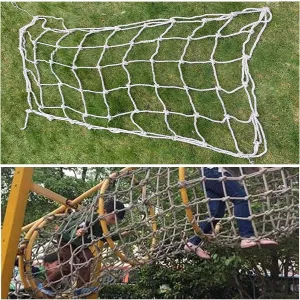 Children Climbing Net Rope for Kids Adult Playground Play Mesh Cargo Climbing Net Netting Outdoor Swingset Ladder Frame Nets,21.3 * 29.5ft