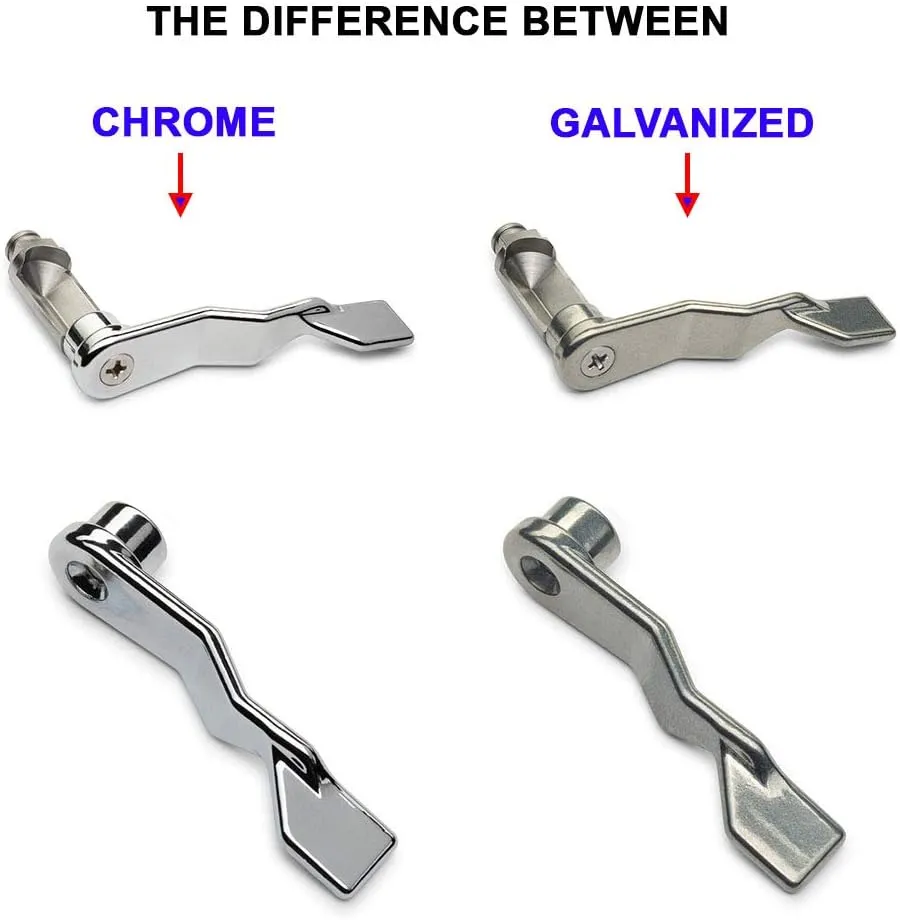 Chute Door Thumb Trigger Handle - For both Bottom and Side Hinged Trash and Laundry Stainless Steel Intake Doors. Perfect Parts for Wilkinson and Other Manufactured Hardware companies. (Chrome)