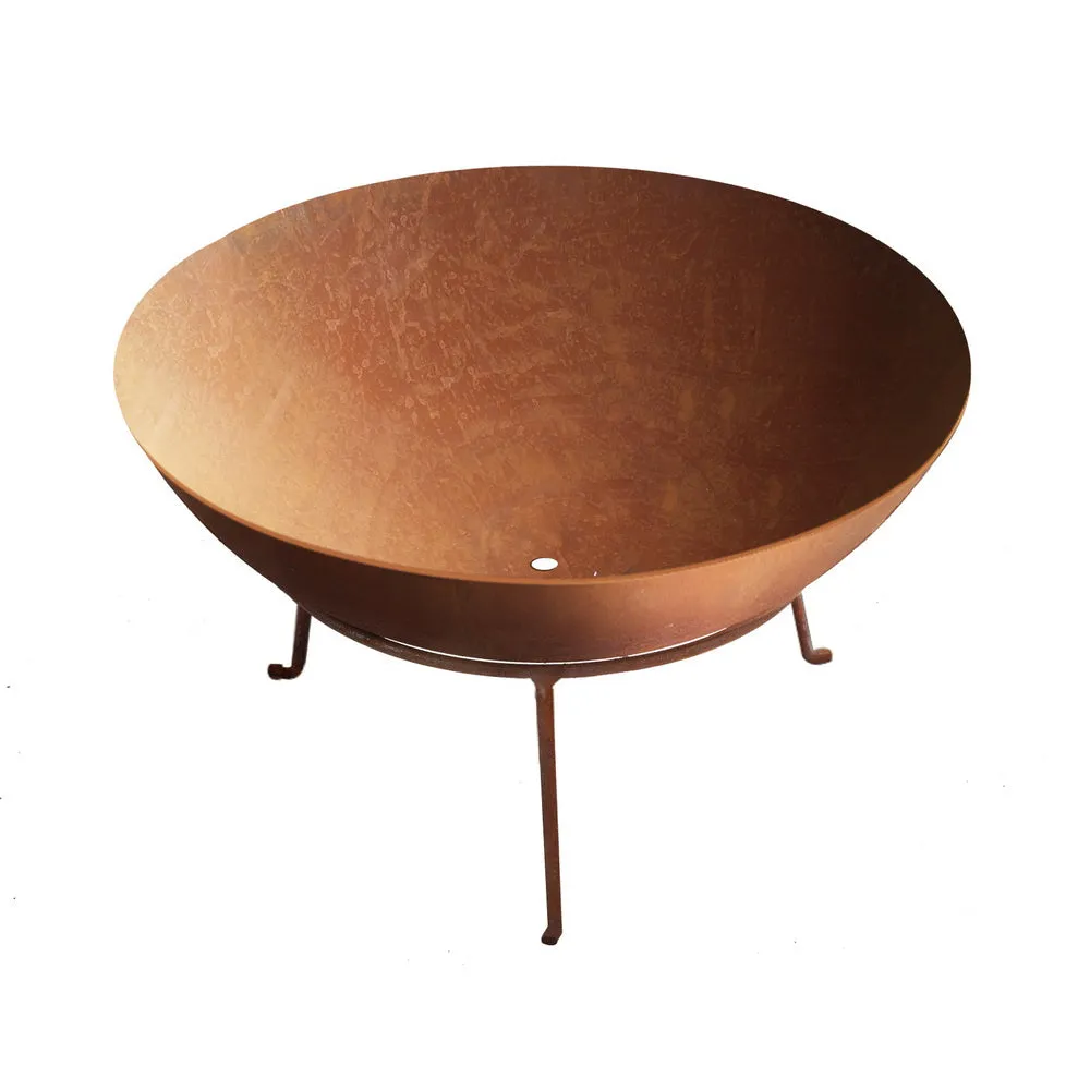 Classic Fire Pit (70cm) Steel Bowl - Oxidized Brown
