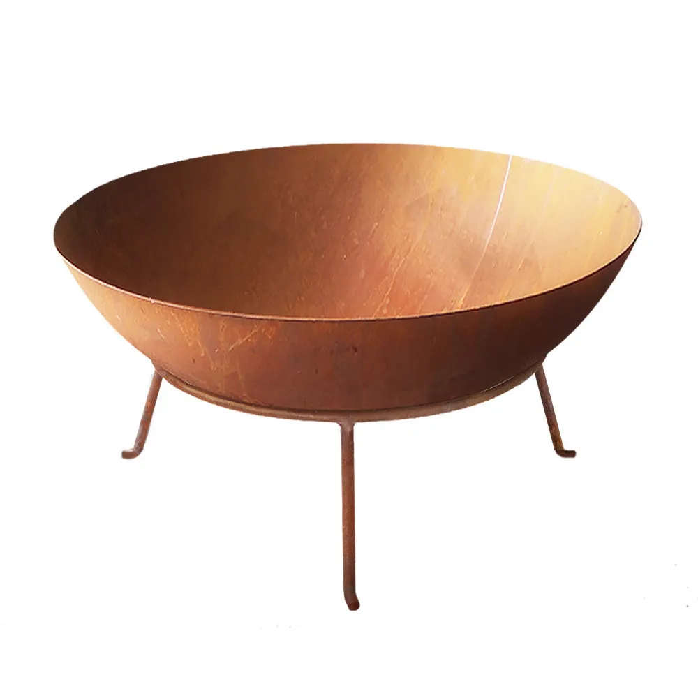 Classic Fire Pit (70cm) Steel Bowl - Oxidized Brown