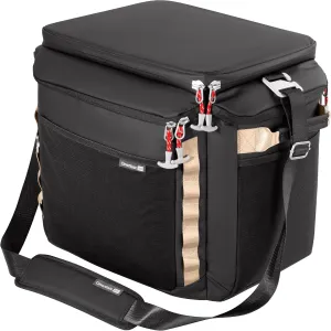 CleverMade 55-Pound Performance Cooler Bag – Insulated Leak Proof Soft Cooler Bag, Portable Travel Beach Lunch Picnic Bag, 18" x 12.5" x 14.25", Black