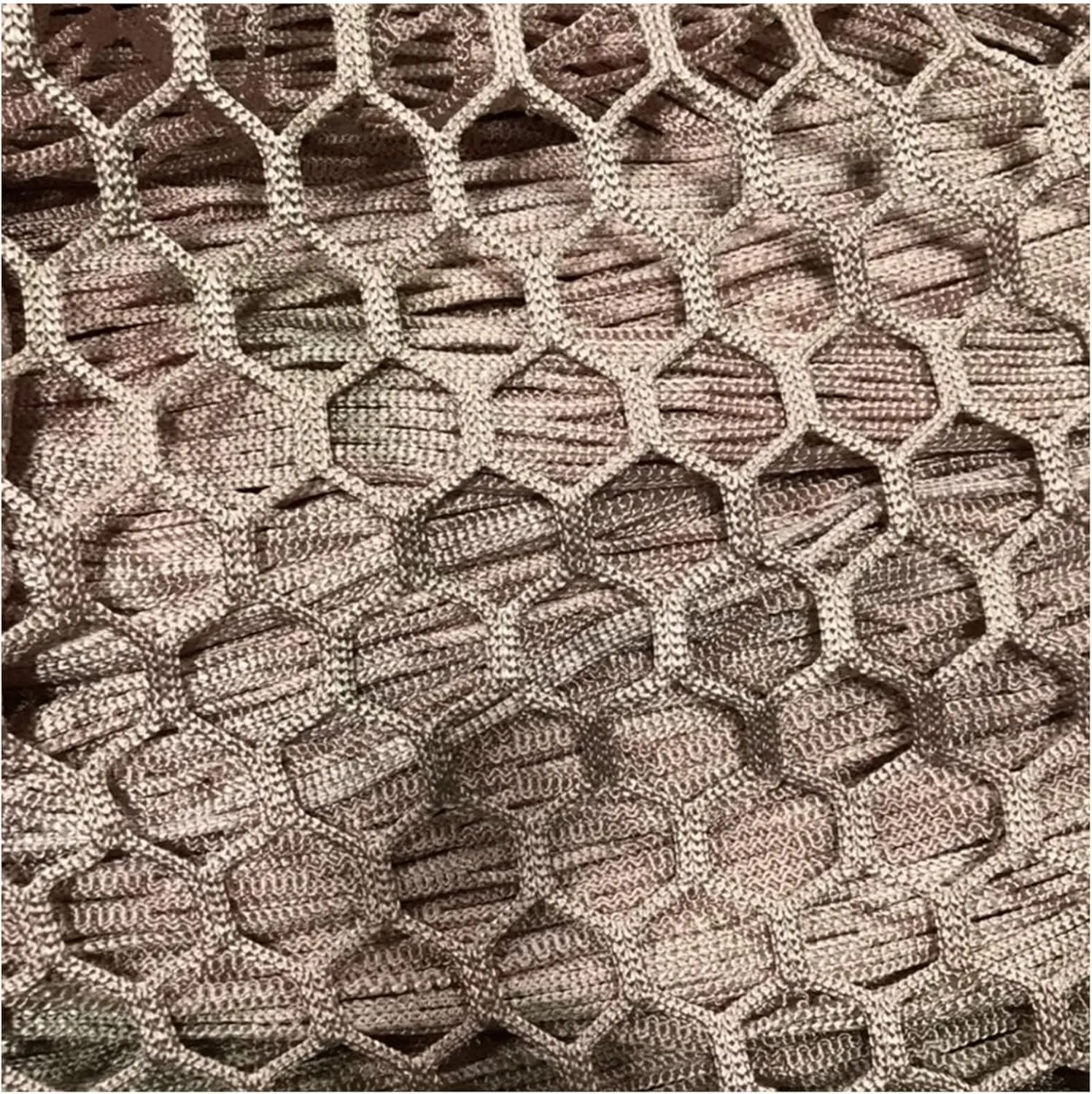 Climbing Cargo Net Color Changing 3mm/4.5cm Hexagonal Shape, Playground Safety Net Scenic Area Railing Protection Net Children Backyard Net,Tree House Accessories Outdoor Adventure,1MX9M(3.3X29