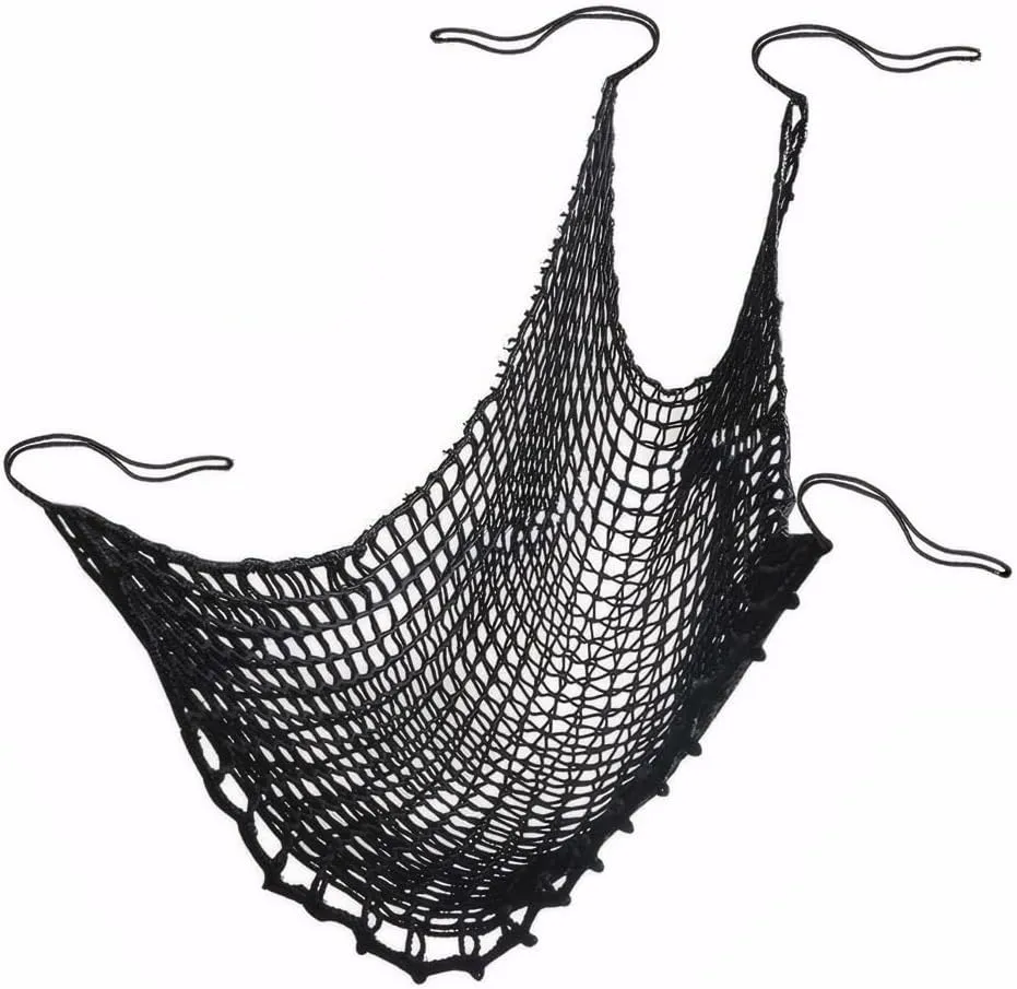Climbing Cargo Net for Kids - Double Layers Heavy Duty Playground Safety Net, Outdoor Climbing Net for Treehouse Accessories, Backyard, Jungle Obstacle Training & Adventure(9.8x9.8ft),Black