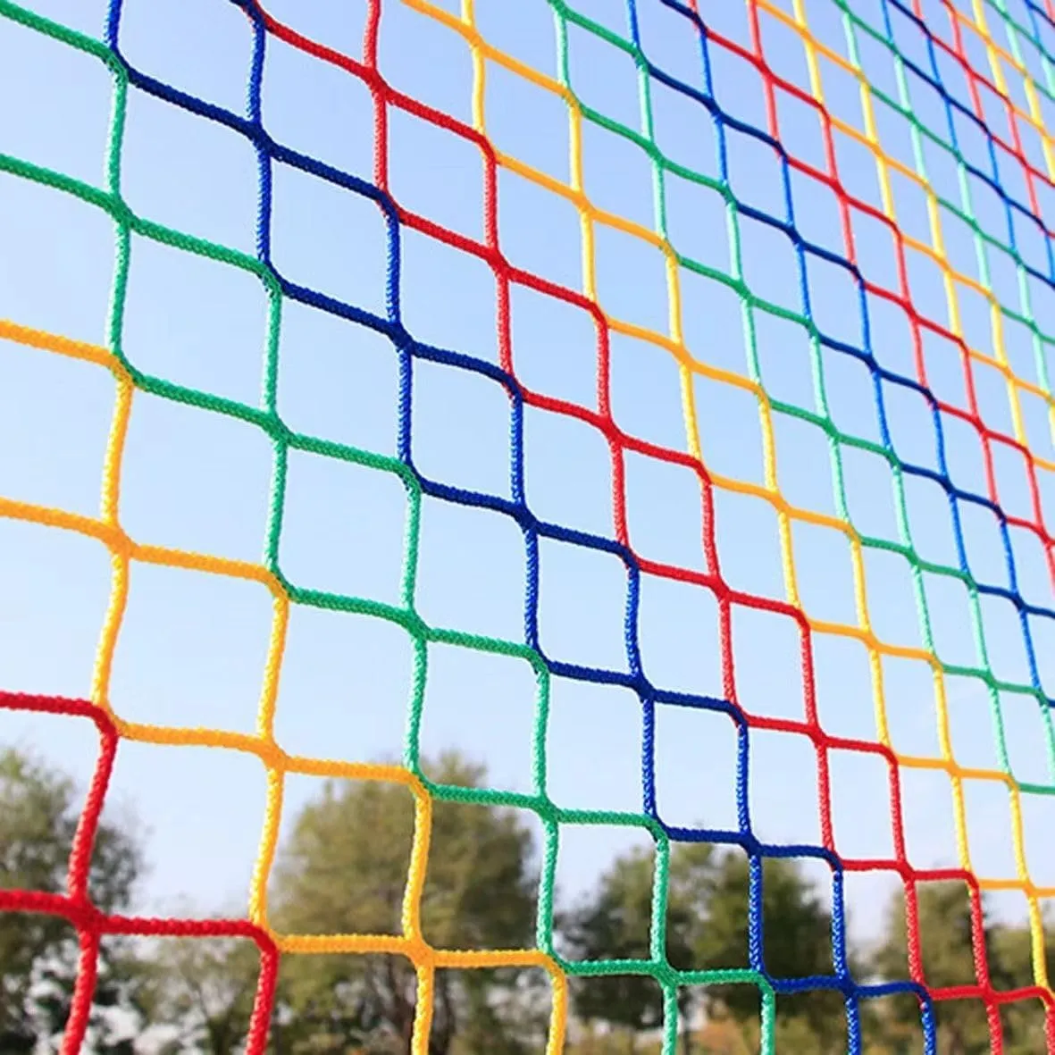 Climbing Cargo Net for Kids,Balcony Safety Net for Kids,Playground Stairway Railing Safety Netting for Children Pets Toys Knotless Polyester Sports Netting 3.3X16.6FT