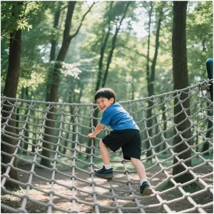 Climbing Cargo Net for Treehouse Heavy Duty Climbing Net Rope Ladder Kids Safety Net Playground Truck Trailer Cargo Net for Indoor and Outdoor,6.6x9.8ft
