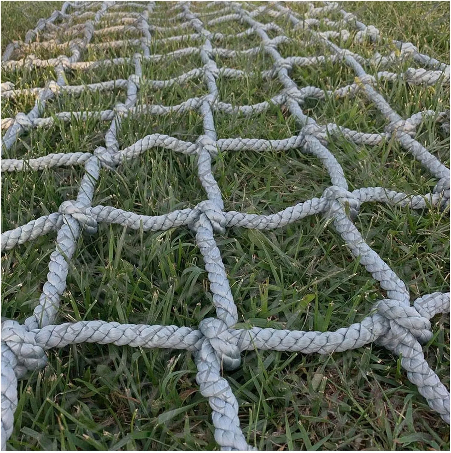 Climbing Cargo Net Outdoor Play Equipment Rope Safety Net Treehouse Netting Playground Fence Protective Mesh Cargo Rope Ladder Truck Trailer Fence Netting,1Mx2M(3.3FTx6.6FT)