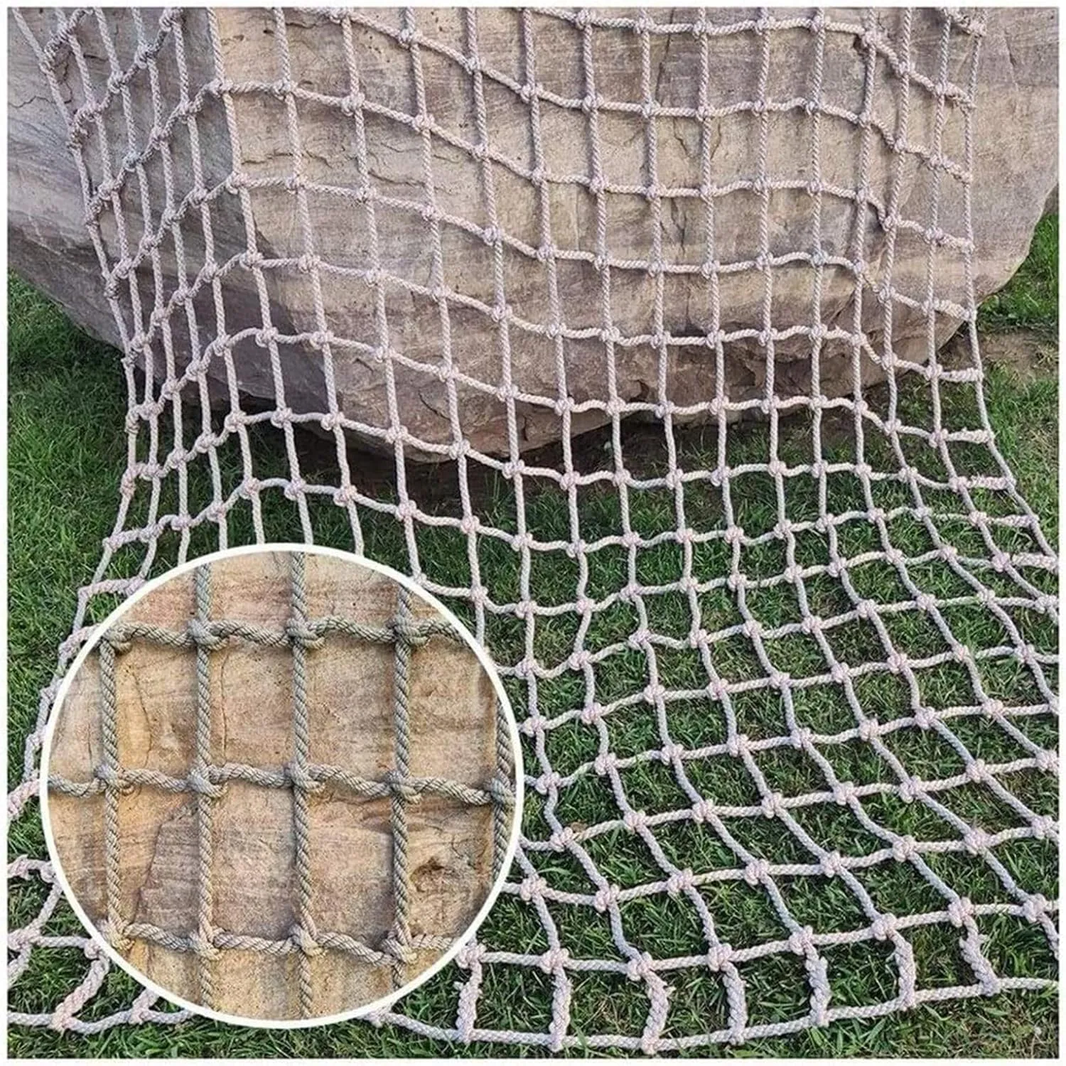 Climbing Cargo Net,Playground Climbing Net,Heavy Duty Climbing Net,Safety Protection Net,Rope Ladder,Swingset,Treehouse(Size:118 * 157.5 Inch)