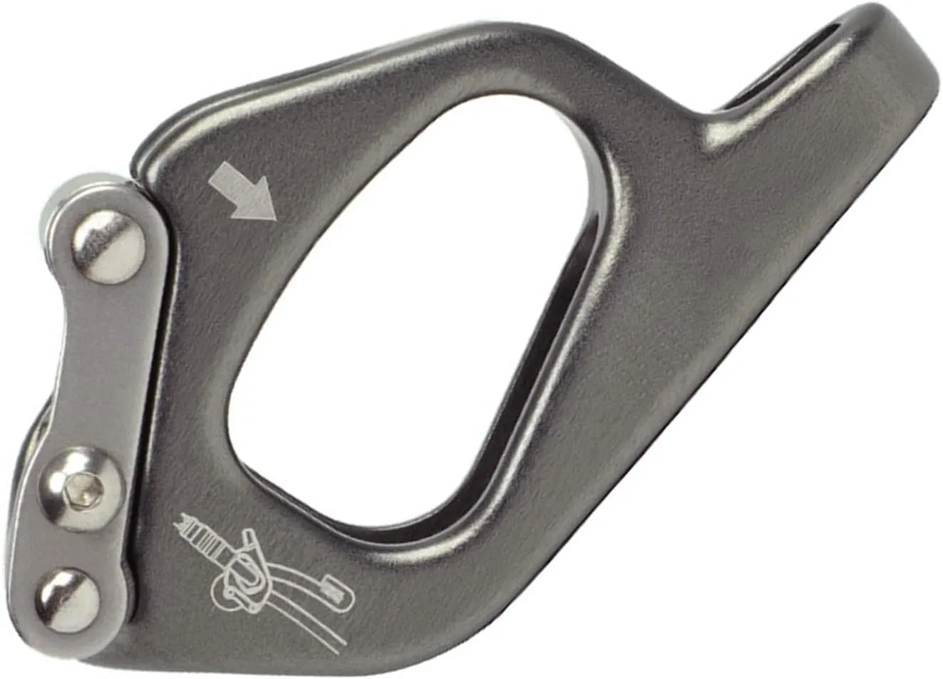 Climbing Descender，Professional Adjust Cowstail Positioning Lanyard Adjuster for Ascending Rock Climbing Mountaineering Tool