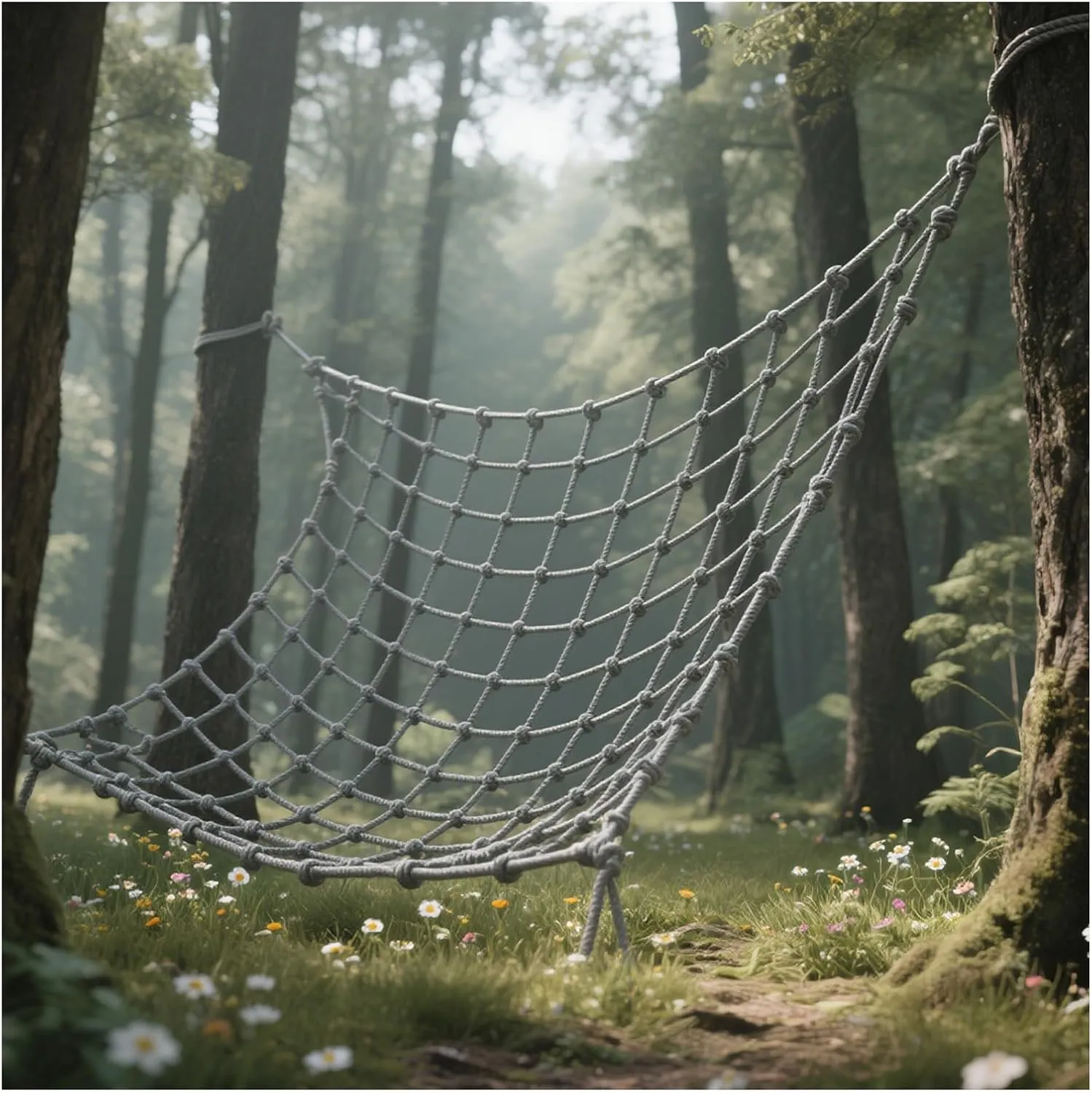 Climbing Net for Kids Adults Polyamide Heavy Duty Climbing Cargo Net Rope Ladder Playground Safety Net Outdoor Tree House Swing Hammock Stair Balcony Railing Protection Net,6.6x24.6ft