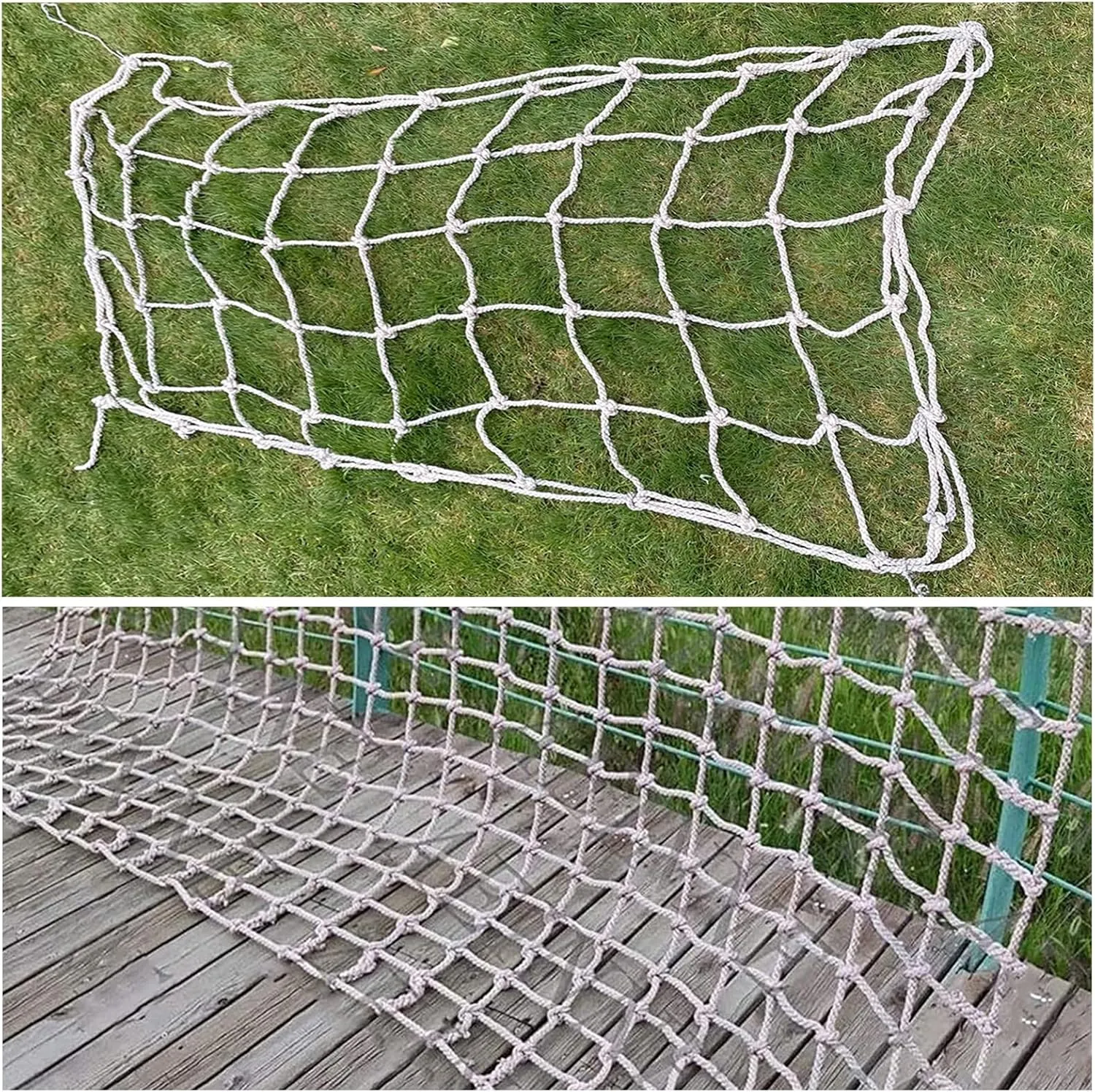 Climbing Net for Kids Balcony Netting for Pets,Apartment,Stair,Trampoline,Playground,Child Safety Rope Net for Garden Treehouse,177.17 * 393.7 inch