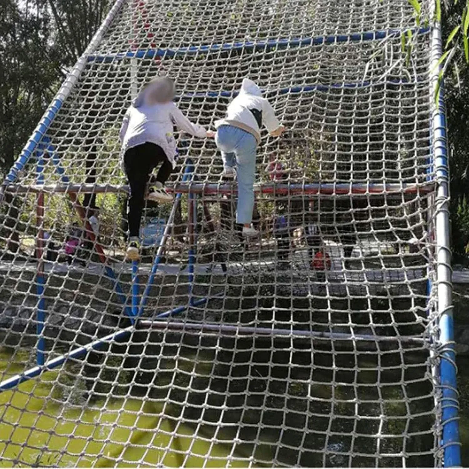 Climbing Net for Kids Balcony Netting for Pets,Apartment,Stair,Trampoline,Playground,Child Safety Rope Net for Garden Treehouse,177.17 * 393.7 inch