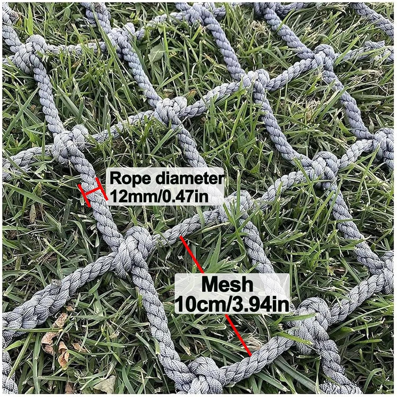 Climbing Net for Kids Outdoor Heavy Duty Climbing Cargo Net Playground Netting Tree Net Hammock Safety Rope Ladder for Inside, Outside, Backyard,1x5.5m(3.3x18ft)