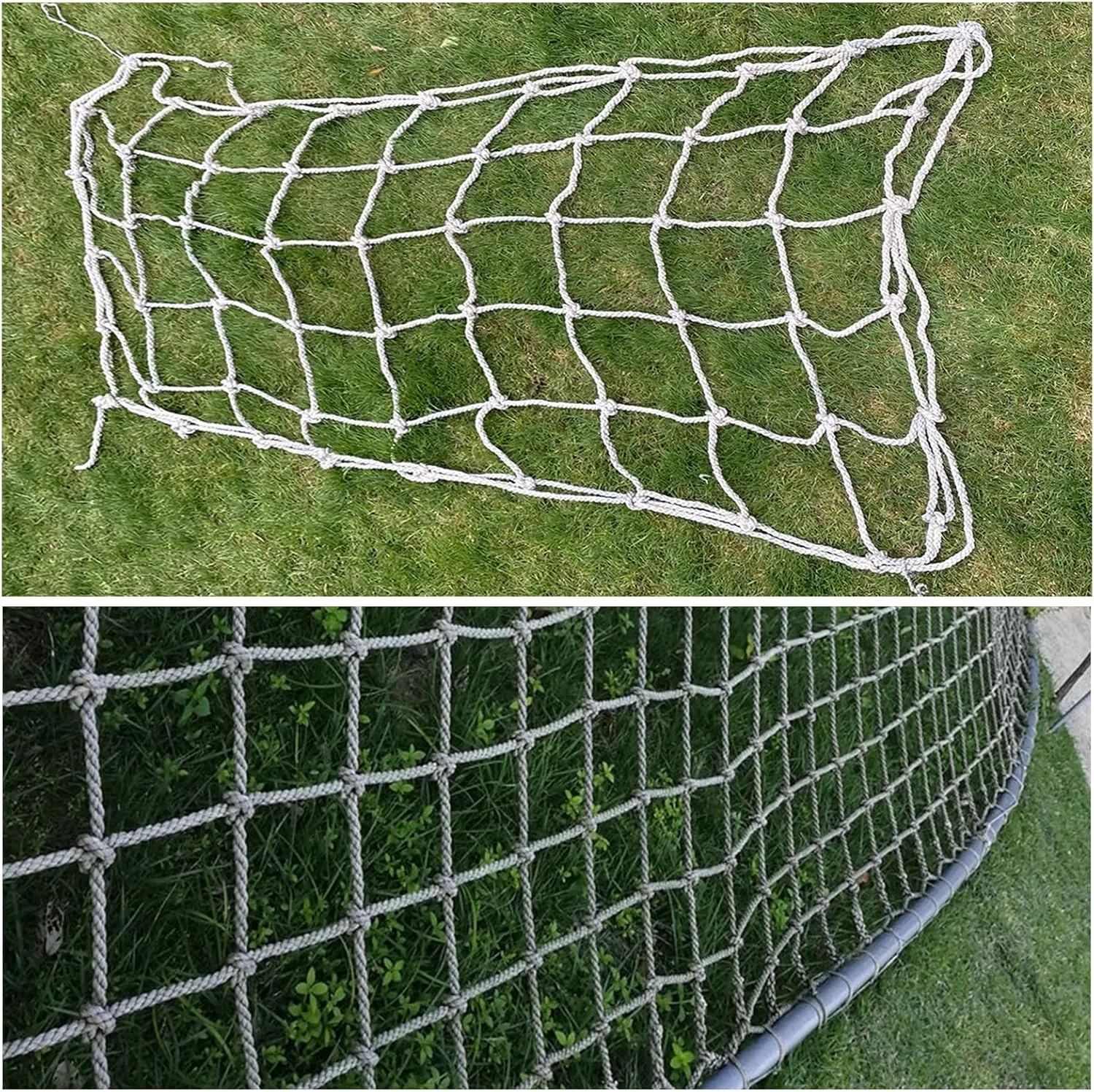 Climbing Net for Kids,Safety Protection Net for Indoor Outdoor Cargo Rope Ladder Truck Trailer Netting for Balcony Rock Climbing Wall Playhouse,118.11 * 275.59 inch