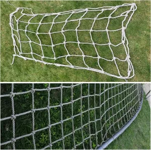 Climbing Net for Kids,Safety Protection Net for Indoor Outdoor Cargo Rope Ladder Truck Trailer Netting for Balcony Rock Climbing Wall Playhouse,118.11 * 275.59 inch