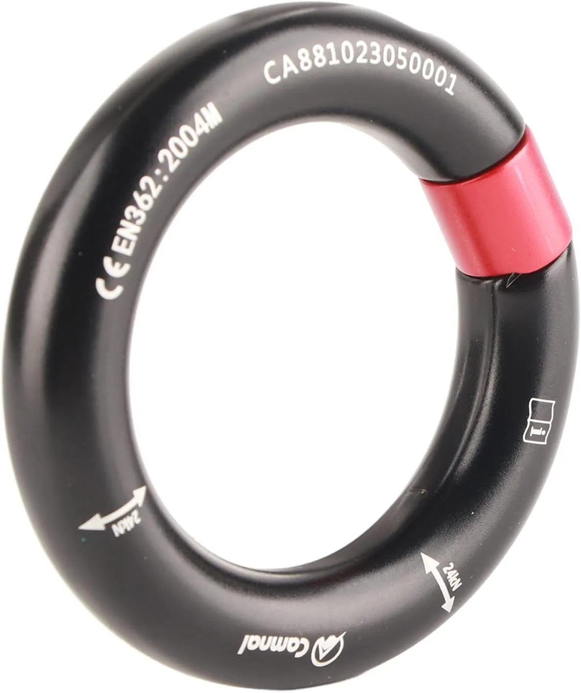 Climbing Rappel Rings, 12mm Opening Detachable Climbing Connector Belay for Rock Climbing Arborist Rescue Connection Point
