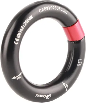 Climbing Rappel Rings, 12mm Opening Detachable Climbing Connector Belay for Rock Climbing Arborist Rescue Connection Point