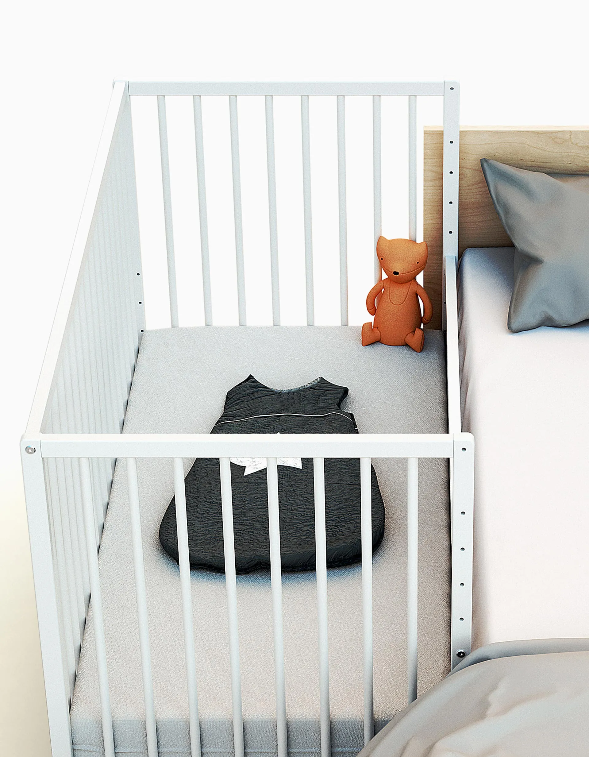 Co-Sleep At4 Cododo Bed 60X120, White