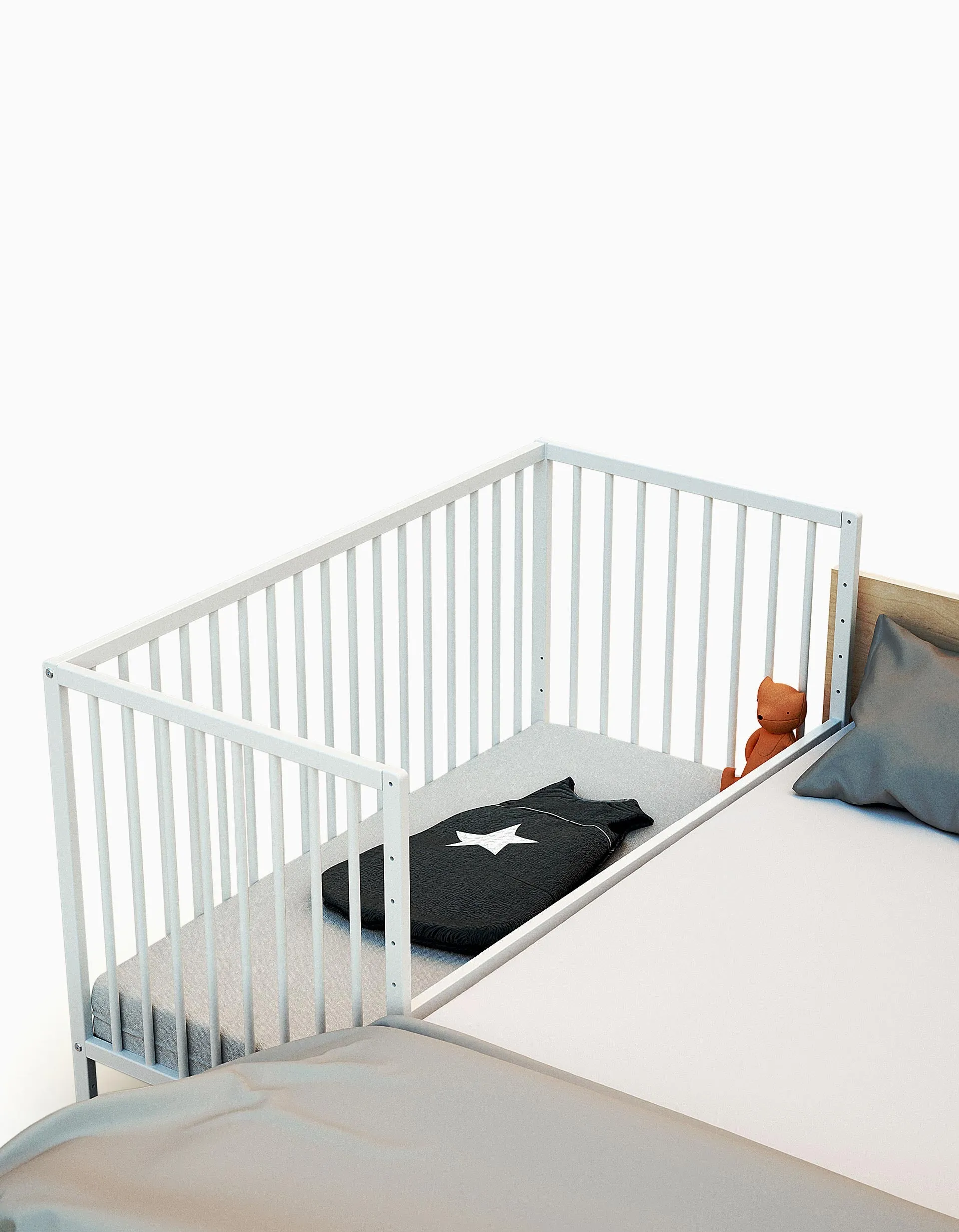 Co-Sleep At4 Cododo Bed 60X120, White