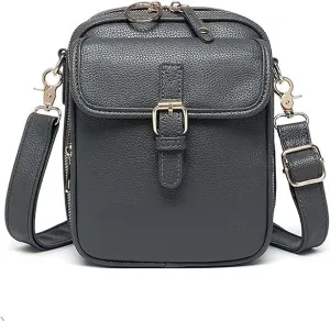 Collaboraten1 Crossbody Leather Bag, 2025 New Urvashi Crossbody Leather Bag, Anti-Theft Retro Design, Large Capacity