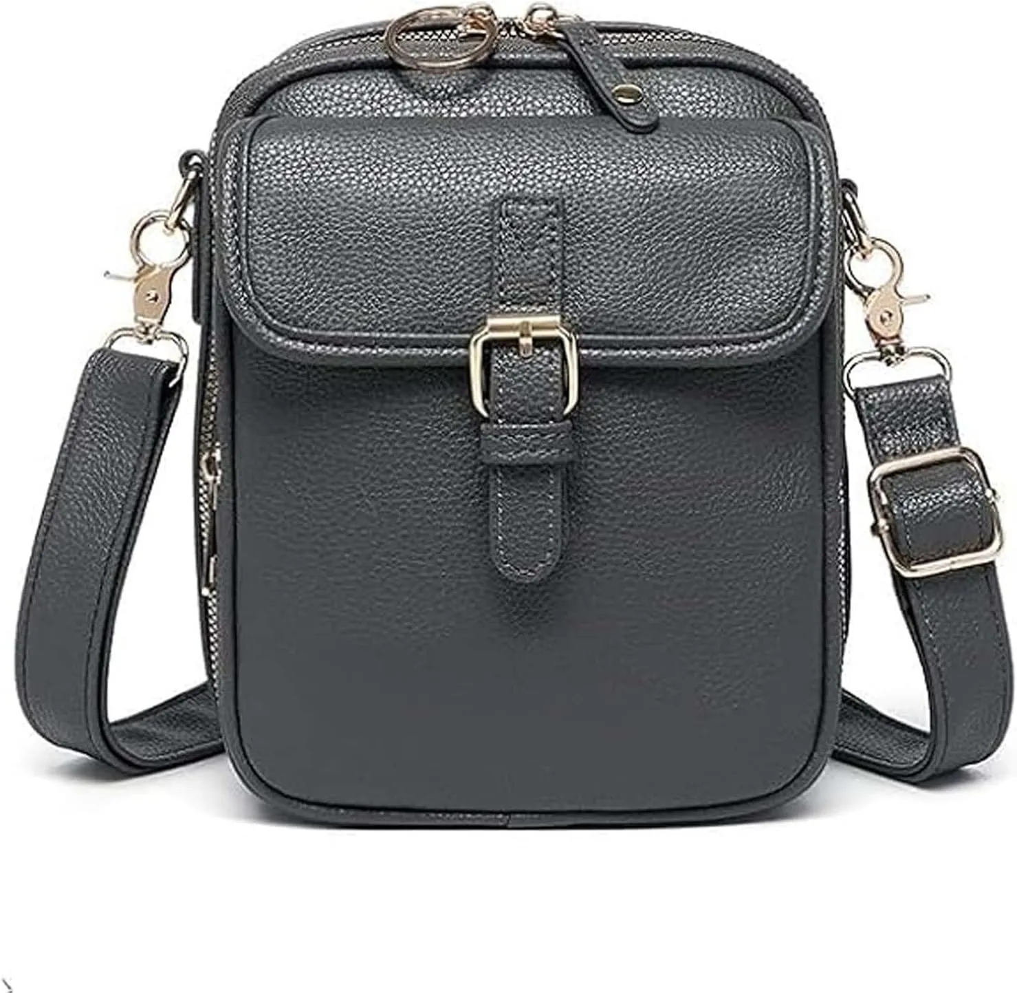 Collaboraten1 Crossbody Leather Bag, 2025 New Urvashi Crossbody Leather Bag, Anti-Theft Retro Design, Large Capacity