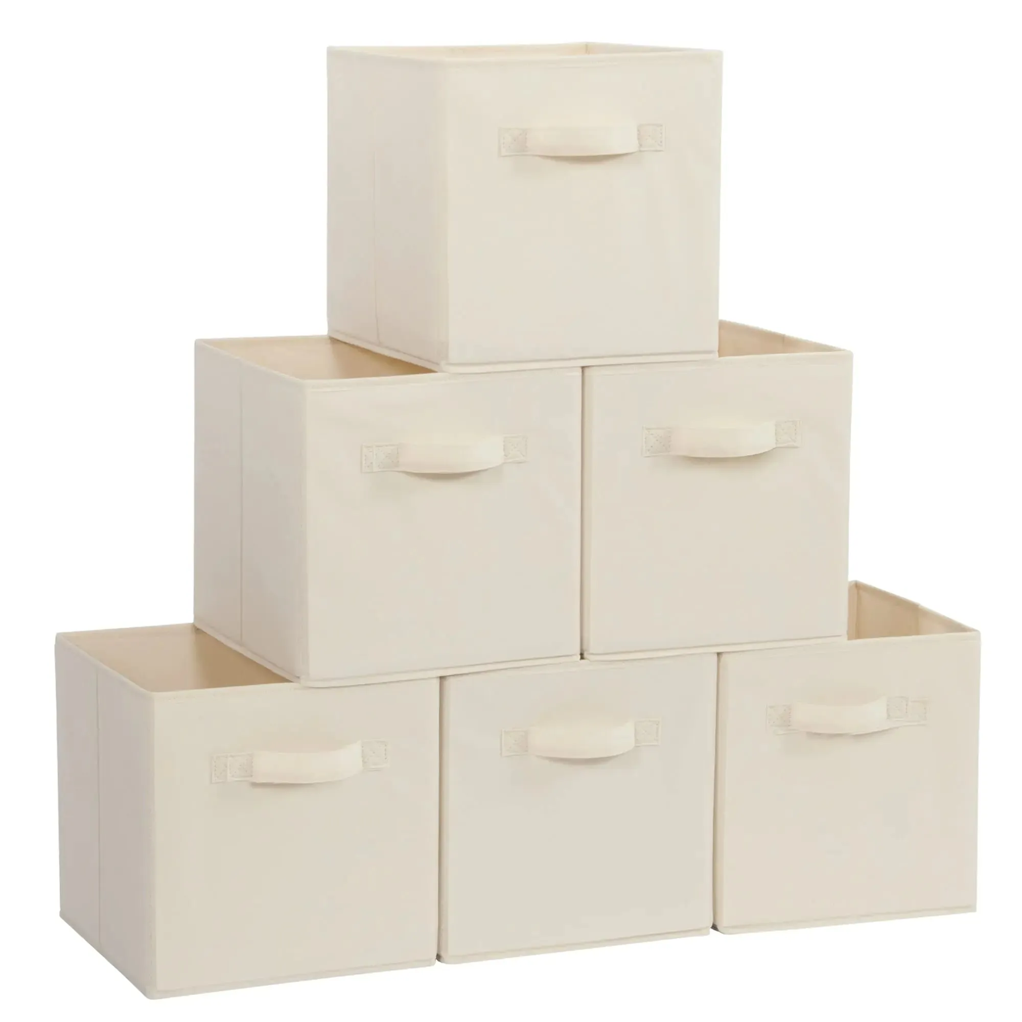 Collapsible Fabric Storage Bin - Beige