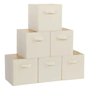 Collapsible Fabric Storage Bin - Beige