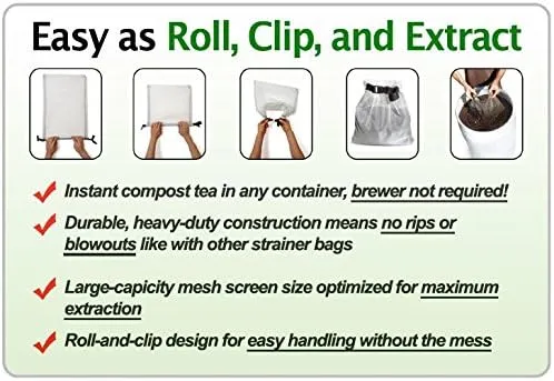 Compost Tea Bag (Large 18" x 36") BioExtractor Bag
