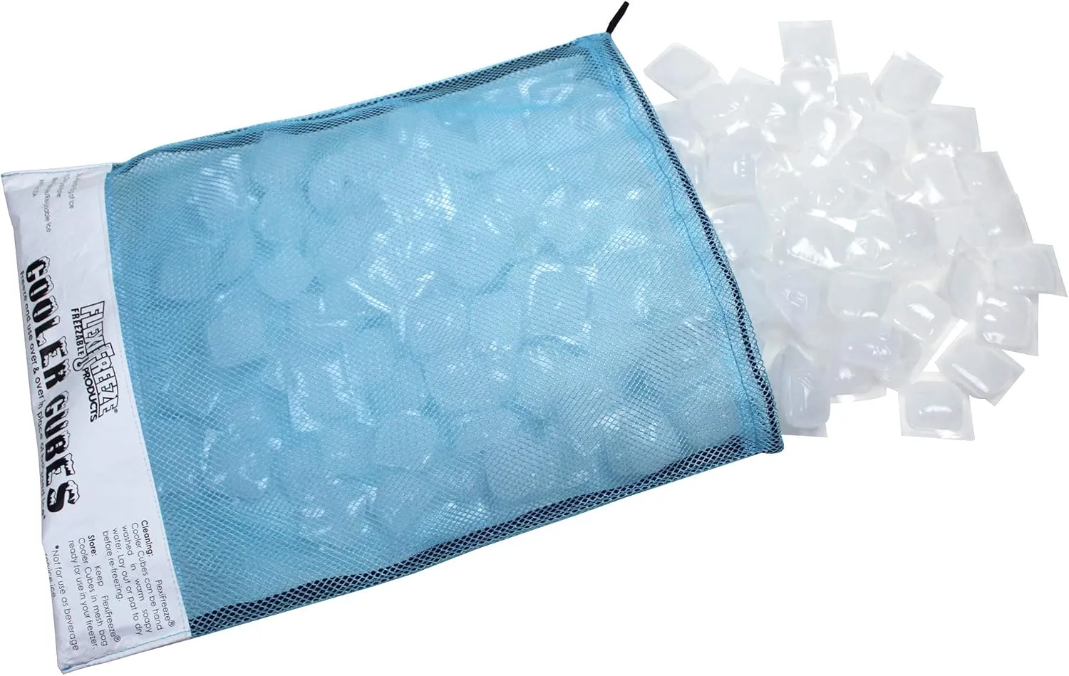 Cooler Cubes 5 lb Bag of Ice - Refreezable Reusable Ice Cubes