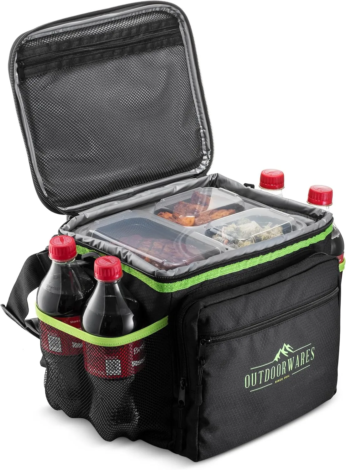 Cooler Lunch Bag Box - Insulated Large Capacity Durable, to Keep Foods and Drinks in The Right Temperature - Good for Travel, Picnic, Beach Hiking, Camping ETC.(Containers Not Included)